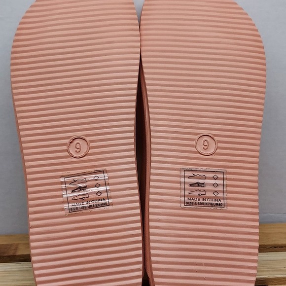 Qupid Womens | Pink Coral | Gladiator Style Sandals Size 9 - Picture 4 of 9